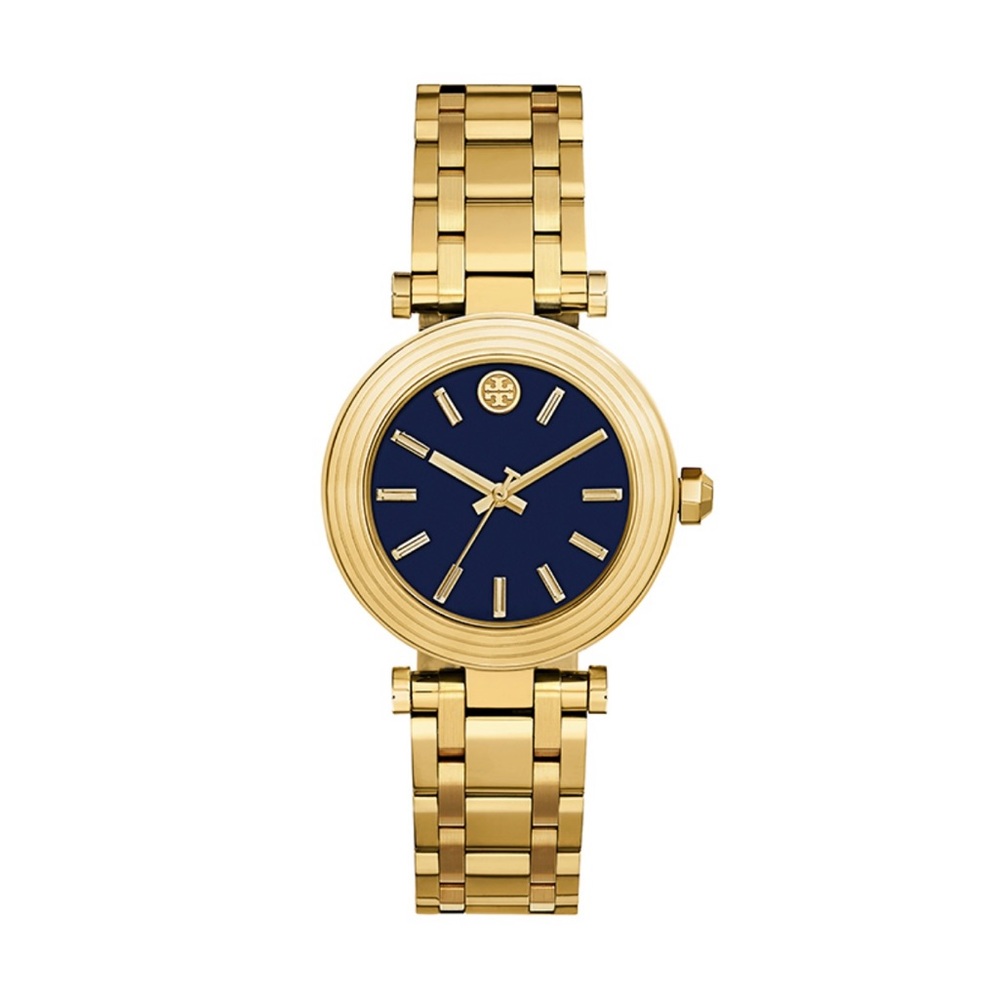 Tory Burch TBW9010 Gold Tone Navy Face Women’s Watch